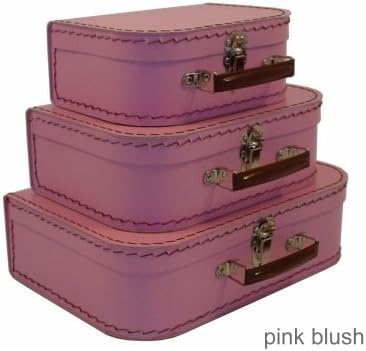 Resource International 8942900 kidSTYLE Euro Suitcases Pink Blush