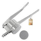 Westmark Spätzle-/Kartoffelpresse, Mit runder Lochung, Aluminiumdruckguss, Länge: 41 cm, Spätzlepress, Silber, 61102260