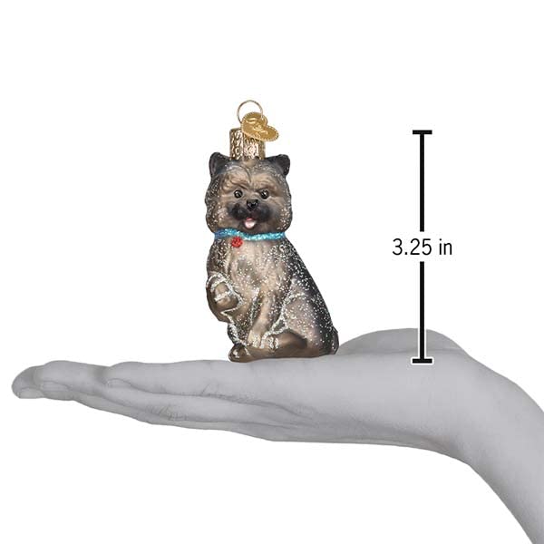 Old World Christmas Cairn Terrier Glass Blown Ornament for Christmas Tree - Image 3
