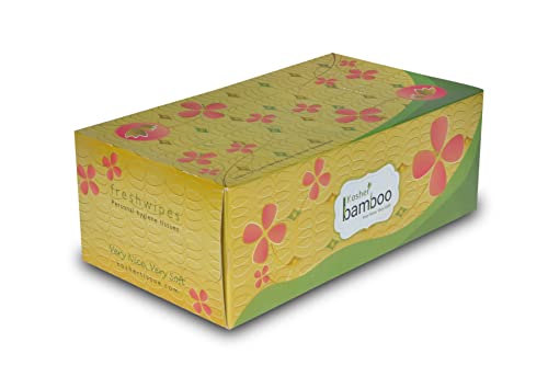 Image of Kosher Bamboo Facial Tissue Box - Pack of 4 - Made of Pure bamboo Pulp - 2 Ply - 100 pulls each (PinkGold)