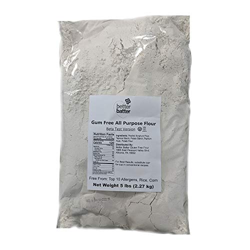 Better Batter Artisan Blend Gluten Free Flour | Gum, Rice and Corn Free | A Gluten Free, Gum Free Cup for Cup Alternative to ordinary flour - Great tasting and Customer Favorite | 5 Pound