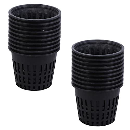 BESPORTBLE 40pezzi Vasi Piante Plastica in Rete Bicchieri per Vivaismo e Semina Vasi Idroponici Leggeri e Resistenti per Piccoli Ortaggi e Fiori da Giardino