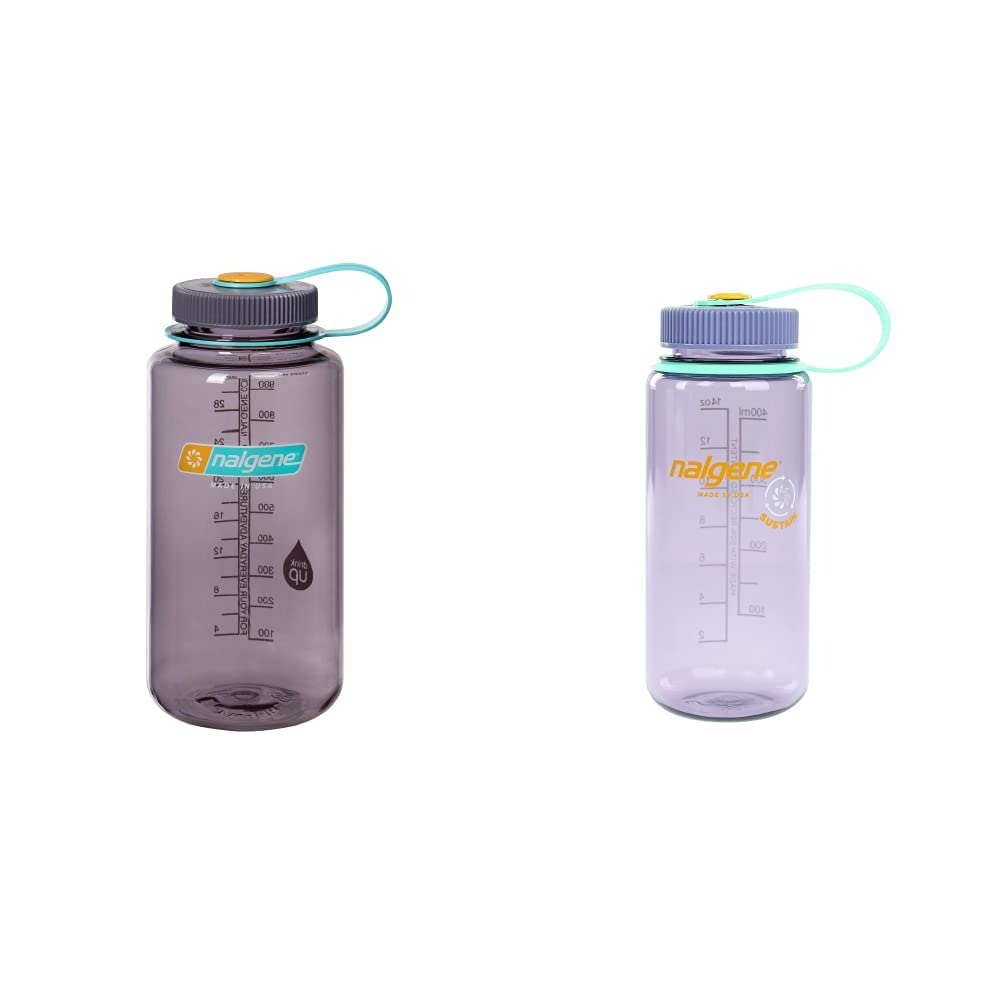 NalgeneSustain Tritan BPA-Free Water Bottle Made with Material Derived from 50% Plastic Waste, 32 OZ, Wide Mouth