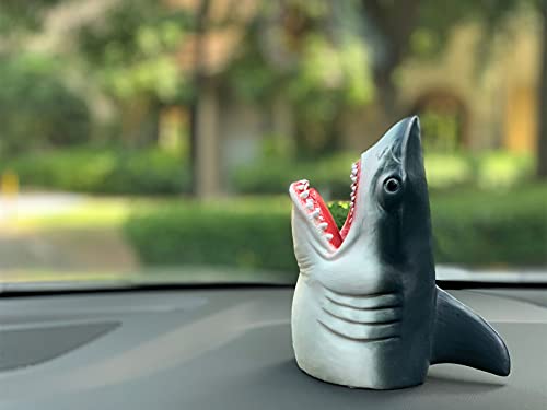 Image of Geminismart Shark Hand Puppet Dolphin Hand Puppet Kids Soft Rubber Realistic White Shark Role Play Toy (Shark) | Soft Rubber Realistic Great White Shark Puppets Role Play Toy Marine Animal World Action Figure