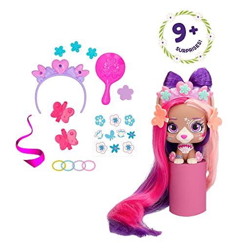 IMC Toys Vip Pets-Spring Vibes Series-Includes 1 Vip Pets Doll,9 Surprises,6 Accessories For Hair Styling|Girls & Kids Age 3+