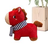 Cadeau festif symbolique : conçue avec un design festif, cette peluche de cheval capture l' du thème de l'année du cheval 2026, rehaussant le décor des fêtes tout en symbolisant la prospérité et la chance, garantissant qu'elle devienne un cadeau de nouvel an précieux pour la famille et les amis célébrant l'occasion.