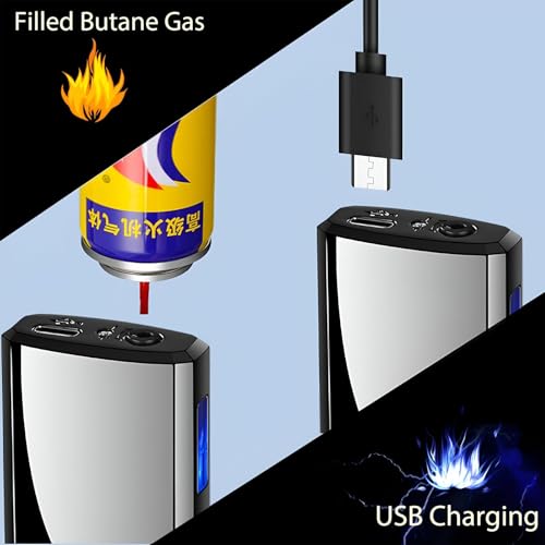 Encendedor de Mecha Doble Recargable USB miniatura 3