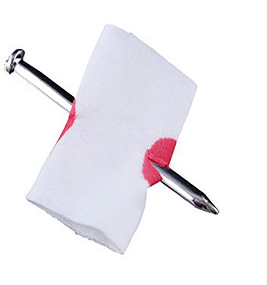 5Pcs Novelty Bloody Nail Through Finger Prank Trick Joke Magic Props April Fool Halloween Party Spoof Toy Durable