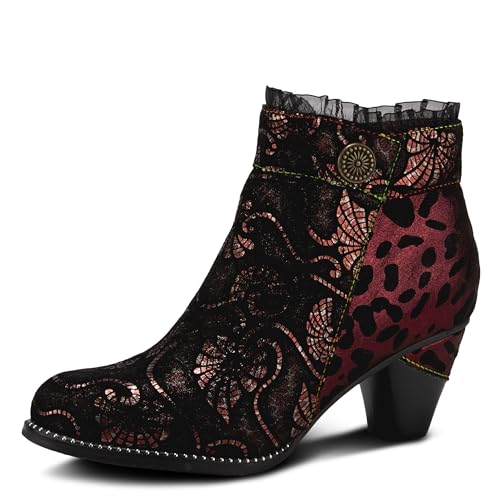 Spring Step L'Artiste Dessa para mujer, Rojo (Bordeaux Multi), 37.5/38 EU