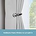Kenney 58723012 Classic Drapery Holdback, Satin Nickel, 2-Pack