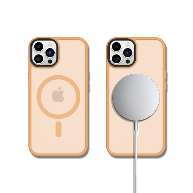 tigratigro Custodia Per iPhone 12 Pro, Compatibile con Mag-Safe,Traslucida Texture Opaca, Flessibile e anti-impronta,Consistenza simile alla Pelle (Grafite Nero)