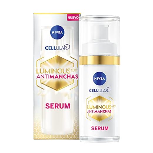 NIVEA Cellular LUMINOUS 630 Antimanchas Sérum Tratamiento Avanzado (1 x 30 ml), sérum facial con ácido hialurónico, sérum despigmentante para una piel más lisa y uniforme