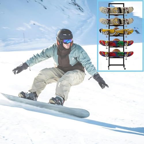 Meuble de rangement snowboard et étagère de fitness en métal pour stopper le désordre - 5