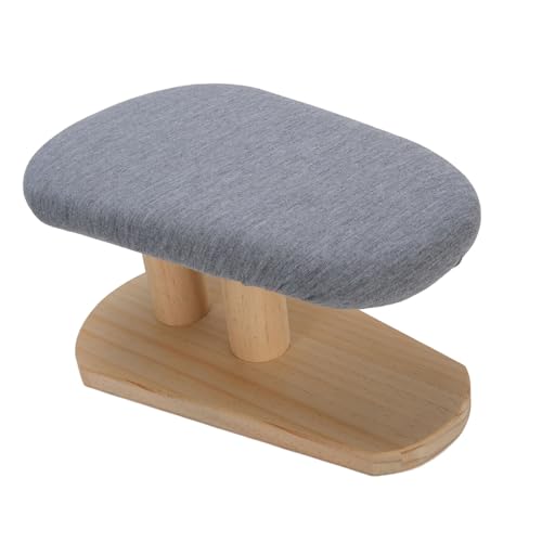 Sleeve Ironing Board, Wooden Ironing Board Mini Iron Padded Sleeve Pillow Board Stool with Base Portable Steamer Board Tabletop Ironing Stool for Tailor, Household, Laundry Rooms