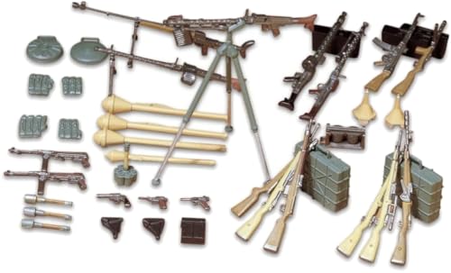 Colore: non verniciato Tamiya TM35111 Dt. Waffen Inf 35111 - Set diorama 1:35 Fanteria tedesca (24), modellismo, kit di plastica, non verniciato