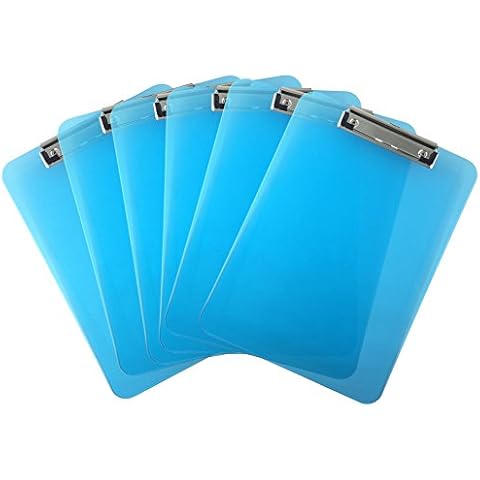 Trade Quest Plastic Clipboard Blue Cover