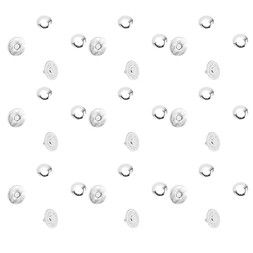 Cierres magnéticos para bolsas HUSHUI 50 juegos plata