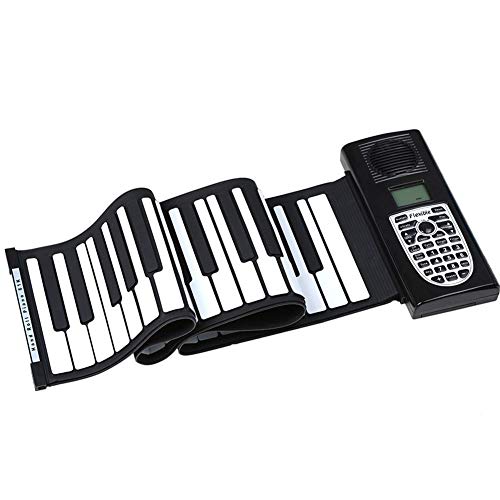 HUIYING 61-Key Main Piano Roll Portable Flexible Roll Up Piano Électrique Piano Piano Jouet avec Klaxon Enfants Adultes Clavier en Silicone Lumières Thicken Piano - Les Beatles, Paul McCartney, John Lennon, RIngo Starr, George Harrison HUIYING 61-Key Main Piano Roll Portable Flexible Roll Up Piano Électrique Piano Piano Jouet avec Klaxon Enfants Adultes Clavier en Silicone Lumières Thicken Piano – Image 3
