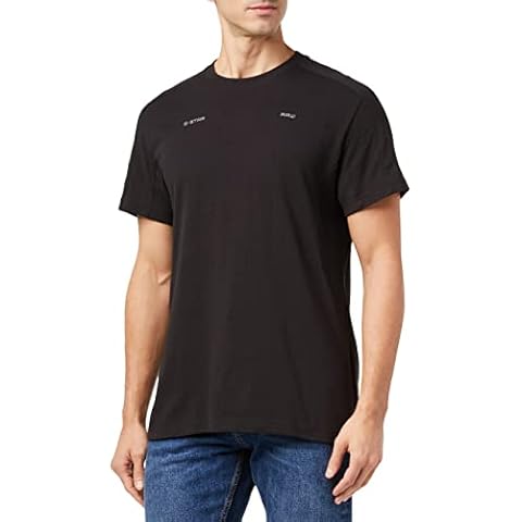 G-STAR RAW Men's Moto R T T-Shirt, Black (Dk Black C336-6484), L Cover