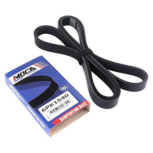 Image of MOCA 6PK1550 EPDM Serpentine Belt Fits for Ford BMW 2.3L 4.8L DOHCSOHC 2-Door