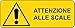 ADESIVO PERICOLO ATTENZIONE ALLE SCALE 125x330 mm