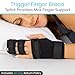 Vive Trigger Finger Splint - 2 Finger Brace for Middle, Index, Pinky, or Ring Fingers - Adjustable Hand and Wrist Support - Straightening Immobilizer for Broken Fingers, Arthritis, and Contractures