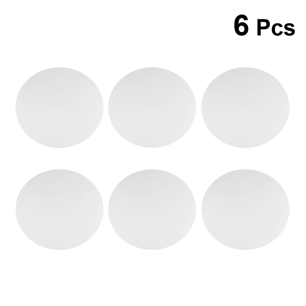 FOMIYES 6 Stück Runde Leinwandplatten 25cm Weiß Canvas für Künstler