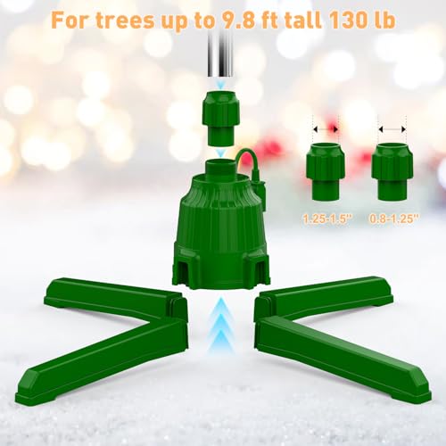 Taoqqi WX-DLX1 360 Degree Rotating Christmas Tree Stand, Adjustable Spinning Christmas Tree Base For Up To 9.8Ft And 130 Pounds Artificial Tree thumb #3