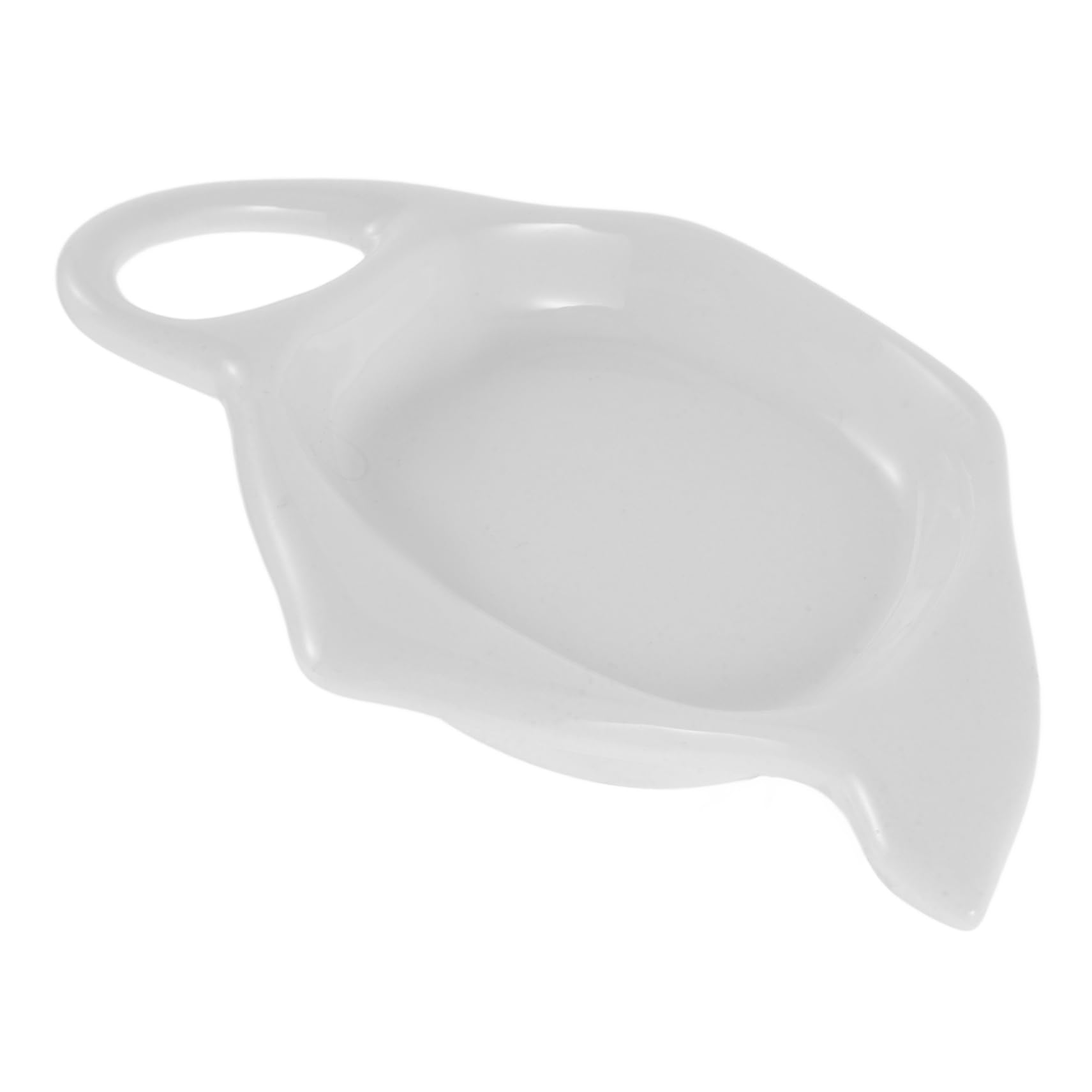 Luxshiny Teapot Shaped Ceramic Tea Bag Holder Multi Purpose Appetizer Serving Plate Dish for Snacks Tea Bags for Home Kitchen and Tea Rooms