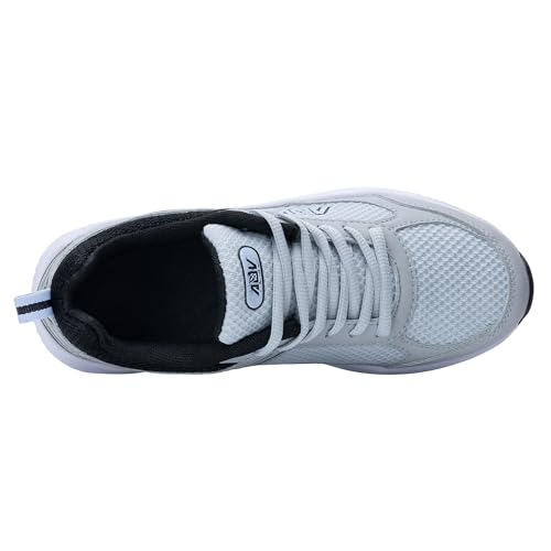 Image of AOV Womens Walking Shoes with Arch Support Plantar Fasciitis Sneakers Orthotic Tennis for Foot Heel Pain Relief Size 9 GreyBlack