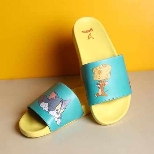 Image of YOHO Sliders for Women | Comfortable and Lightweight Slides | WB Cartoon & Comic Characters: Tom & Jerry, Big Bang Theory, Friends, Games of thrones and Wonder Woman Footwear for Girls