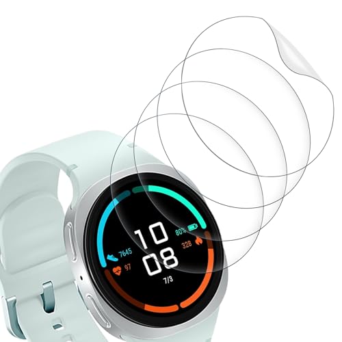 Wondoner 4 Stück Displayschutz für Galaxy Watch 8 44mm Panzerglas, Schutzglas für Samsung Galaxy Watch 8 44mm Schutzfoli...