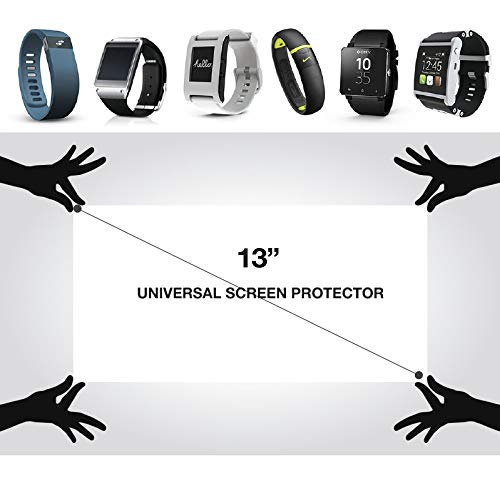 Red Shield 4335303332 Universal Screen Protector 13 Inch For Tablet, Set Of 3, Smartphone Smartwatch Gaming Device & Gps, High Definition Crystal Clear Anti-Scratch Anti-Fingerprint Film thumb #5