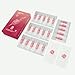 20 Pcs Professional Permanent Makeup Cartridge Needles 1RL 0.35mm Long Tape Tattoo Needles for Microblading Eyebrow, Eyeline, Lip Blushing (1201RLLT(0.35mm))