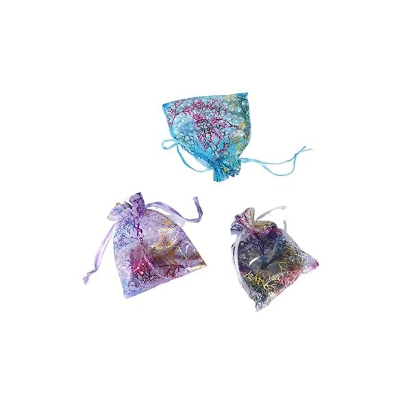 GYBest Best Wholesale Promotion - Black Velvet Cloth Jewelry Pouches / Drawstring Bags (White, 150pcs-3.8" X 4.7"-Organza yarn) - Image 7