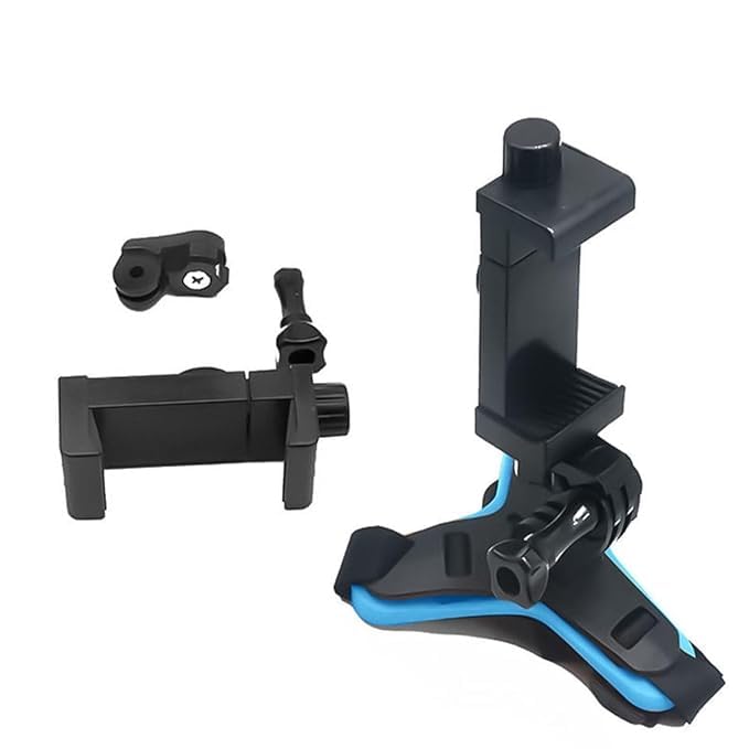 Image of Best Helmet /Camera /Chin /Jaw 1PCS Mount Strap Belt with Mobile Clip & Screw Compatible with All Smart Phones Go pro Hero 9 /8 /7 /6,SJCAM, Yi, DJI Osmo Action & Other Action Cameras