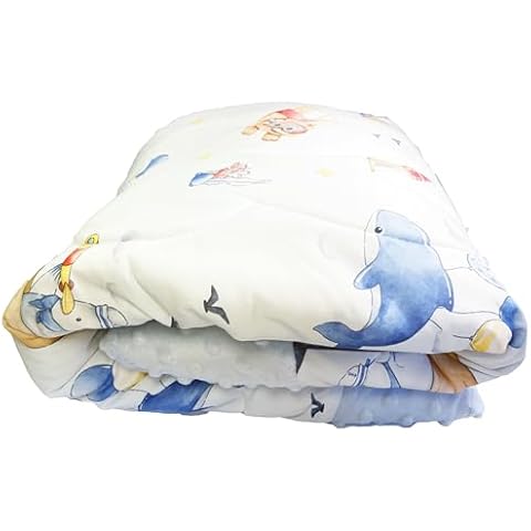 Cutie Pumpkin Baby Toddler Comforter 40x40 Blue Cover