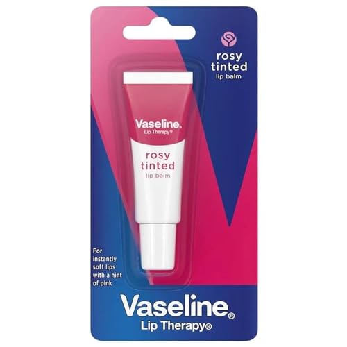 Vaseline Lip Therapy Rosy Tinted Lip Balm, 10g For Dry Lips With Rosy Shine – Pink