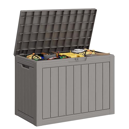 Image of Outdoor Storage Box Waterproof, 45 Gallon Deck Box for Patio Storage