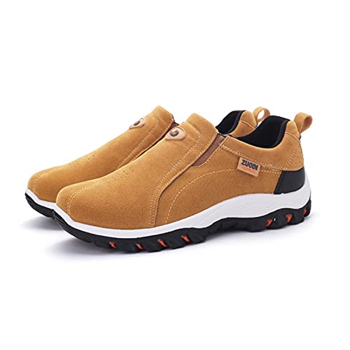 Hbeylia Slip On Loafers Fashion Sneakers For Men Casual Anti Skid Athletic Low Top Trainers Walking Driving Shoes Breathable Outdoor Sports Air Cushion Running Hiking Jogging Shoes For Male