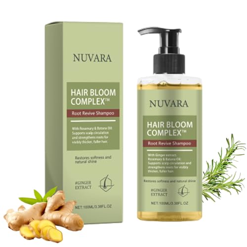 nuvara Shampoo Root Revival Shampoo Thinning Hair Volumizing for Fine Hair Strengthening for Damaged Hair 100ML/3.38OZ