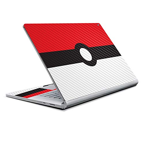 Image of MightySkins Carbon Fiber Skin for Microsoft Surface Book 2 13 inch (2017) - Battle Ball,Protective, Durable Textured Carbon Fiber Finish,Easy to Apply, Remove, and Change Styles,