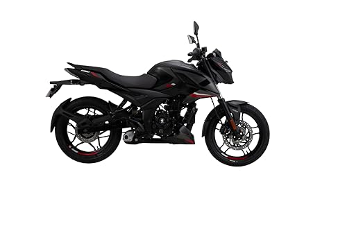Image of Bajaj Pulsar N160 Twin Disc Dual Channel Single Seat Motorcycle /Motorbike - Ebony Black - Ex-Showroom