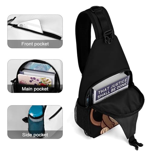 Bolso cruzado deportivo casual para mujer y hombre miniatura 4