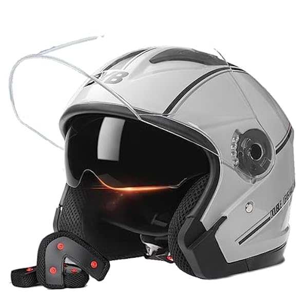 3/4 Open Face Halmet Motorrad Roller Helm Motocross Casque Moto Casque Casco Motocicleta Capacete Open Face Helm DOT/ECE Zugelassen