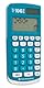 Texas TI-106 II Wissenschaftlicher Schulrechner (2-zeiliges Display, 4 Grundrechenarten) Blau