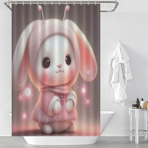 Lapin Mignon Rideau de Douche Imperméable Anti-Moississure - 2