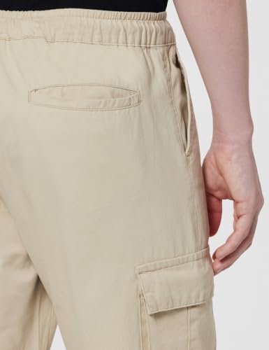 Image of Amazon Brand - Symbol Men's Regular Fit Cargo Trouser (Elasticated Waistband | 100% Cotton | Pants)