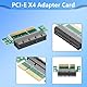 CERRXIAN PCI-E-Karte, PCI-E X1 Stecker auf Buchse Schnittstellen-Extender-Schutzkarte, PCI-E Express 1X-Steckplatz-Erweiterungs-Riser-Karte für 1U-Höhe Computerserver PCIe-Sockeladapter (PCI-E X8)