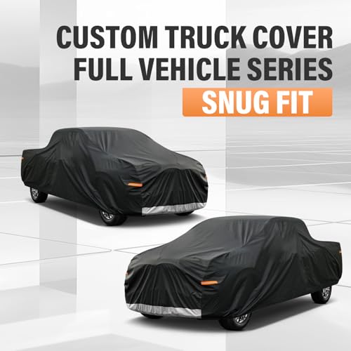 Image of Kayme Truck Cover Waterproof All Weather - See Vehicle Size Chart - Heavy Duty Outdoor Pickup Cover Sun Uv Rain Protection, Universal Fit Most Extended Cab Long Bed.(Length Up to 248 inch)